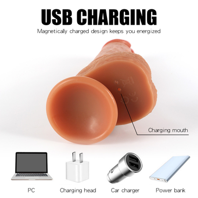 Remote Control Dorong Dildo Vibrator Grosir Alat Mainan Seks Tubuh Aman Vibrating Rotasi Realistis Dildo untuk Wanita dan Pria