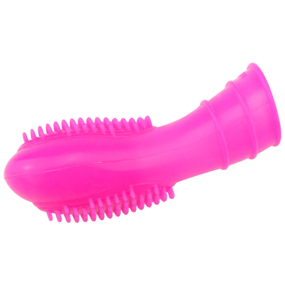 Grosir Medical Silicone Finger Sleeve Ring Dengan Bump Penis Ring Mainan Seks