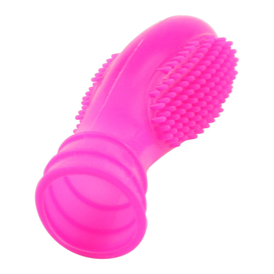 Grosir Medical Silicone Finger Sleeve Ring Dengan Bump Penis Ring Mainan Seks