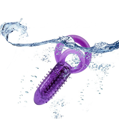 Double Motor Finger Mini Vibrator Klitoris Anal Pussy Wanita Dewasa Pasangan Finger Vibrator