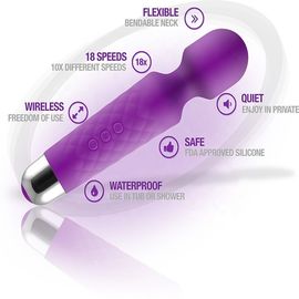 AV-04-B xese Klitoris Jepang AV Tongkat Seks Pijat Vibrator ABS Bergetar Mainan Seks