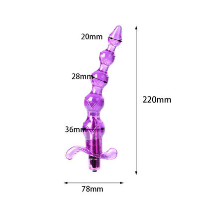TPE Beads Anal Sex Toys Vibrator Pijat Prostat Lembut 1 Getaran Kecepatan