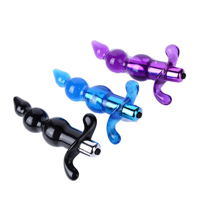 TPE Beads Anal Sex Toys Vibrator Pijat Prostat Lembut 1 Getaran Kecepatan