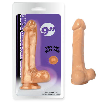 Tidak Berbau Realistis Dildo Sex Toy Kuat Suction Cup Silicone Untuk Wanita