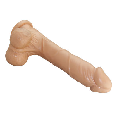 Tidak Berbau Realistis Dildo Sex Toy Kuat Suction Cup Silicone Untuk Wanita