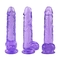 Transparan Kristal Realistis Dildo Sex Toy Phallus Tongkat Untuk Wanita