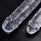 Realistis Jelly Dildo untuk Pemula 7 Inch Crystal G-Spot Dildo Fleksibel Penis Ayam dengan Cangkir Hisap untuk Hand Free Play