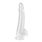 8.6 Inch Transparan Dildo Sex Toy Besar Tebal Dildo Dengan Suction Cup