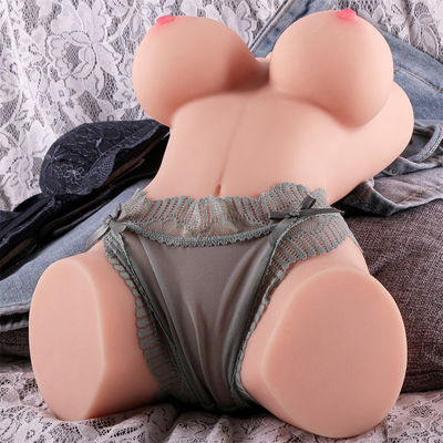 5.5Kg Boneka Setengah Tubuh Boneka Seks Tubuh dengan Kerangka Logam Kehidupan Nyata Vagina Pria Masturbasi Mainan Seks Dewasa untuk Pria